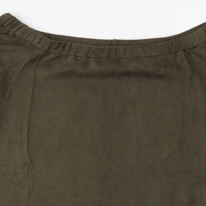only & u Womens Green   Basic Blouse Size M