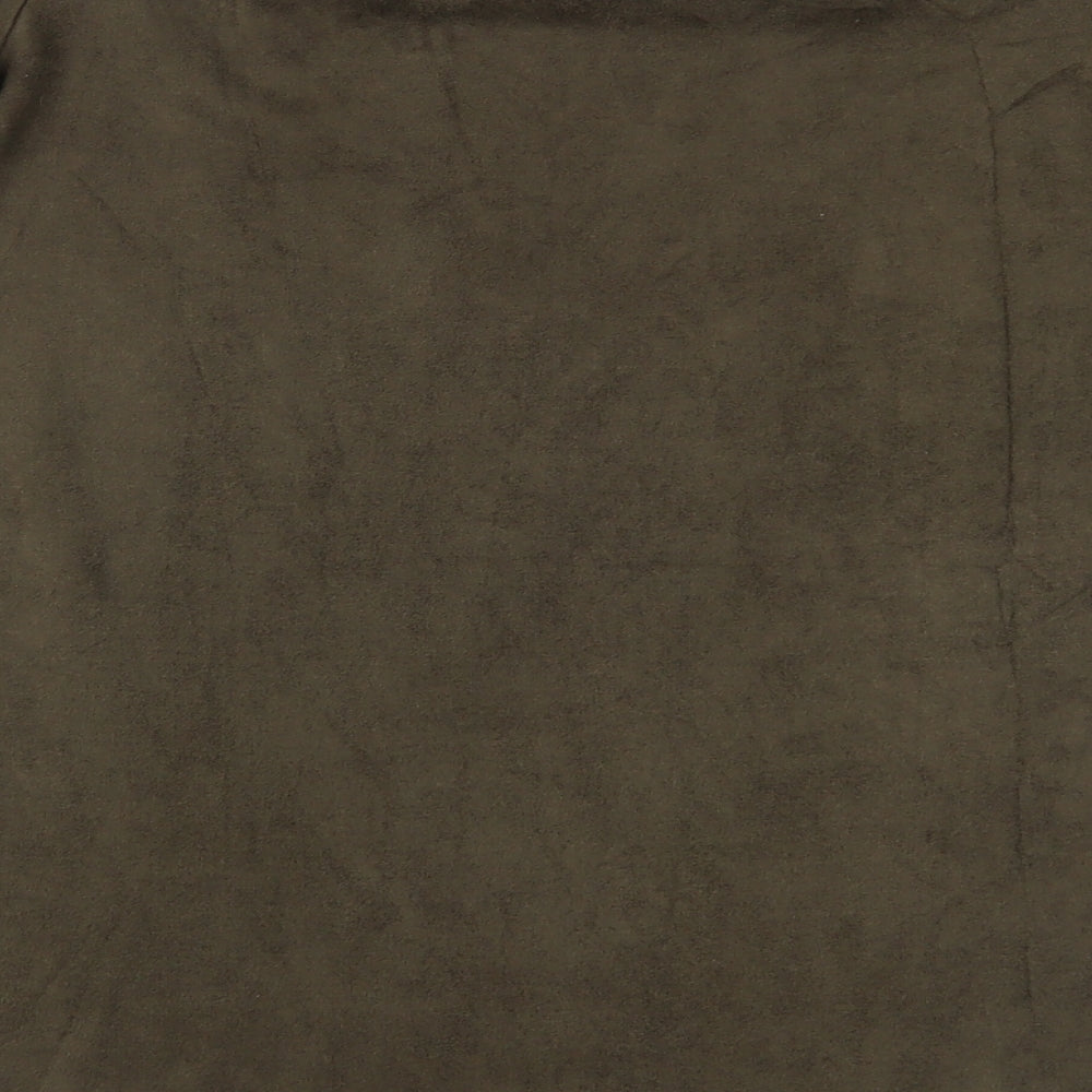 only & u Womens Green   Basic Blouse Size M