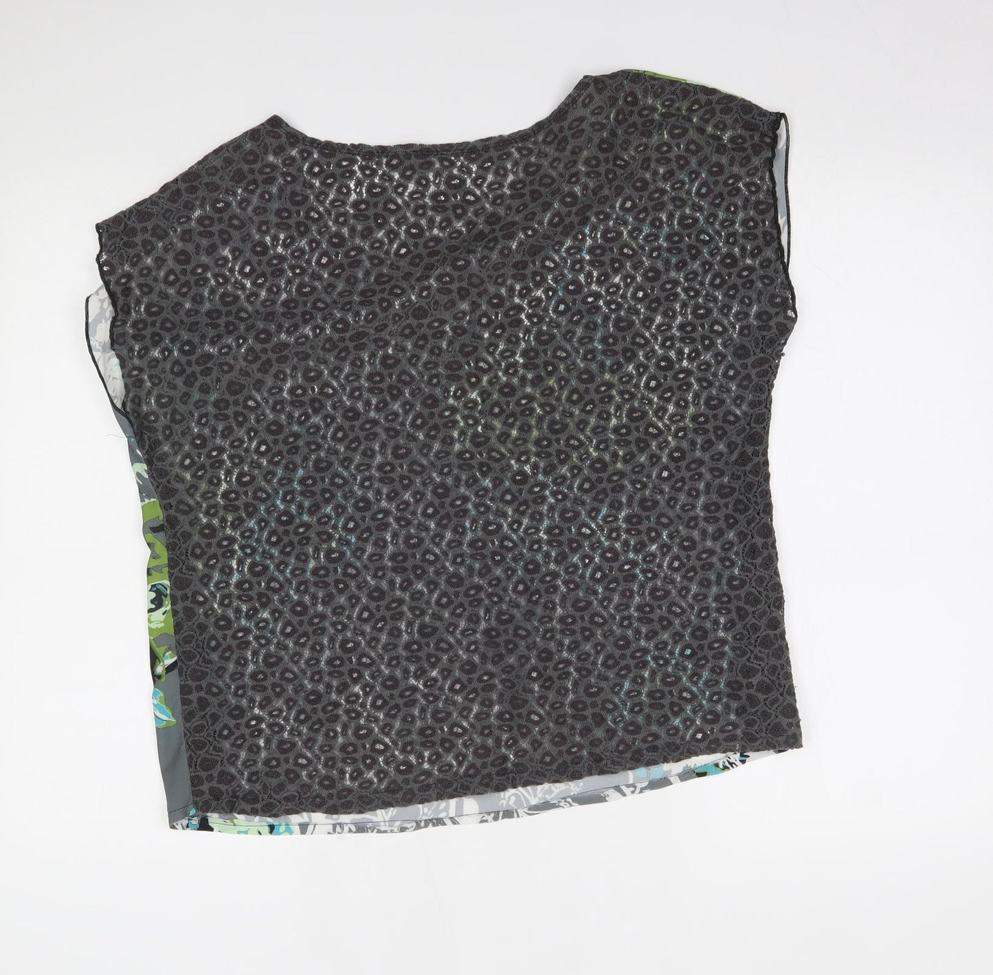 Womens UK Size One Size Preworn Grey Basic Blouse