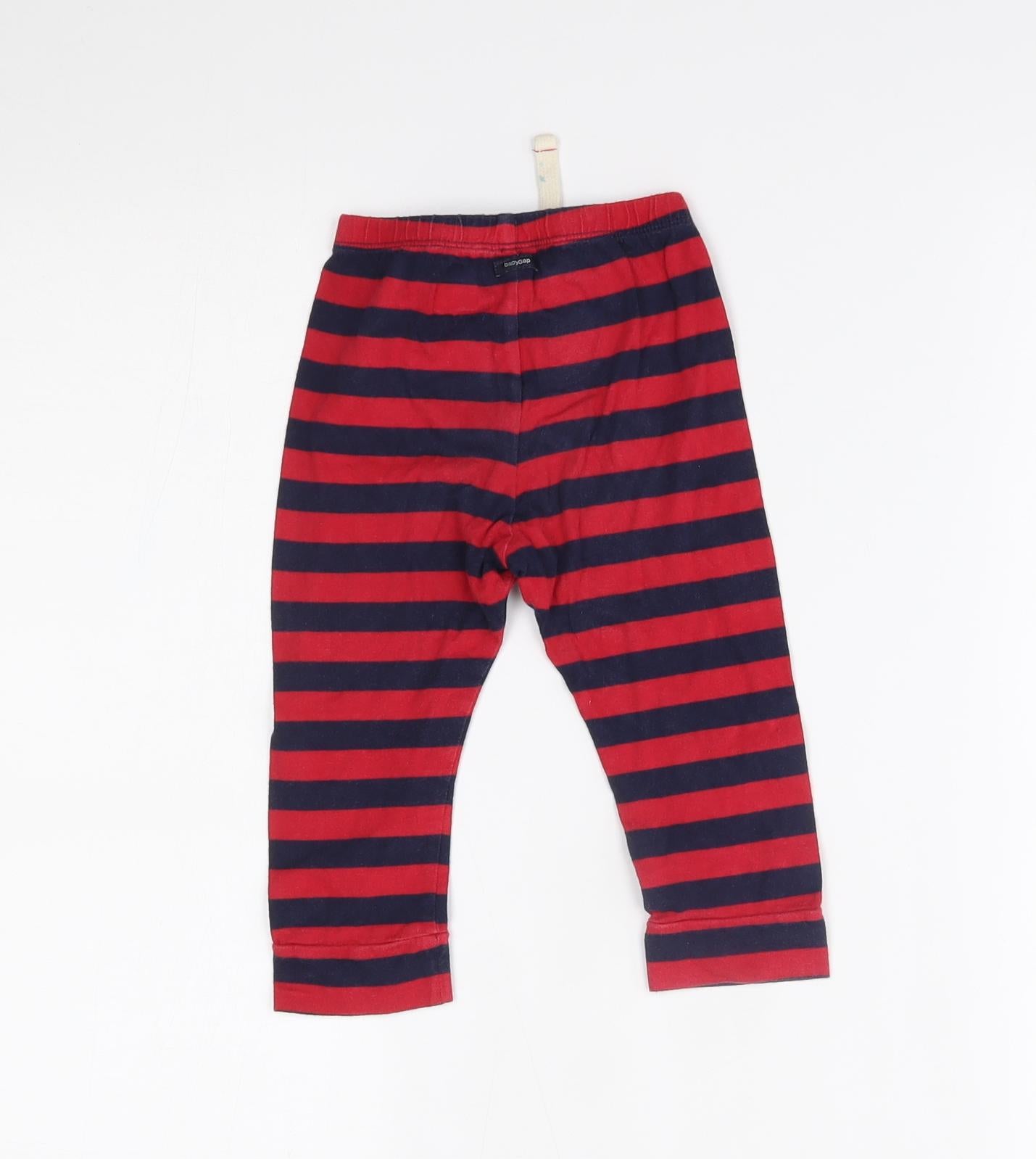 Gap Baby Red Striped   Pyjama Pants Size 18-24 Months