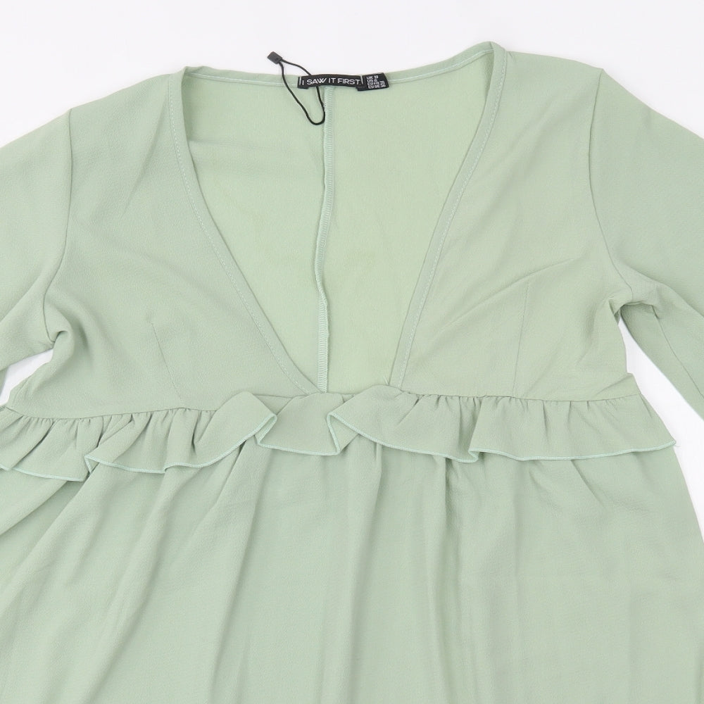 I SAW IT FIRST Womens Green   A-Line  Size 10