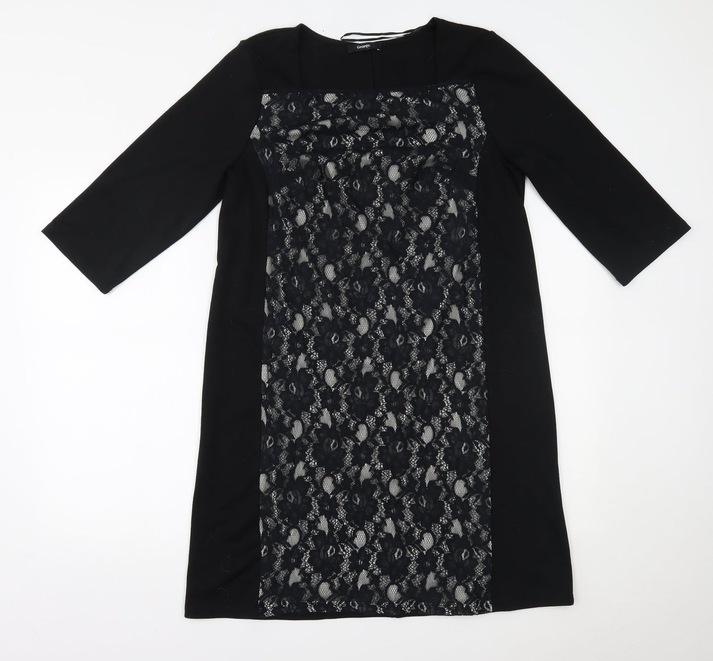 George Womens Black   A-Line  Size 14