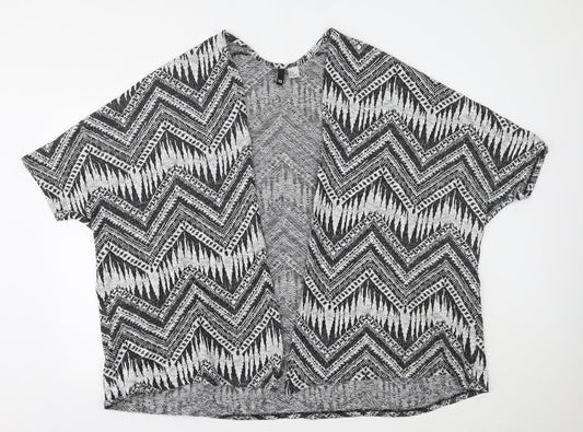 Womens UK Size XS H&M Grey Cardigan Jumper