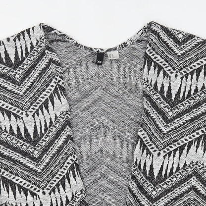 Womens UK Size XS H&M Grey Cardigan Jumper