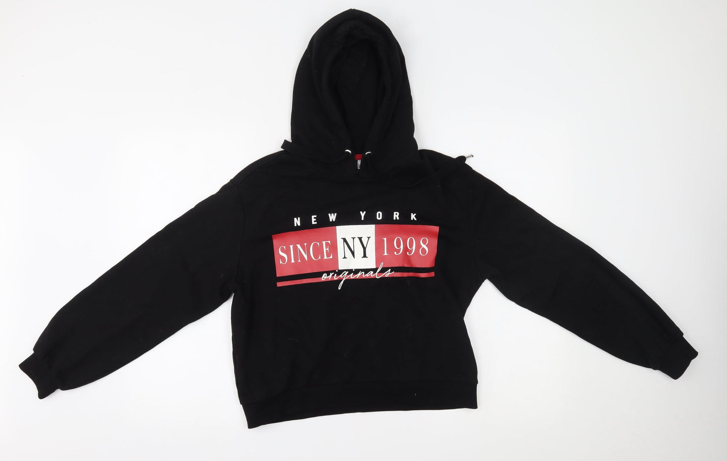 H&M Womens Black   Pullover Hoodie Size S