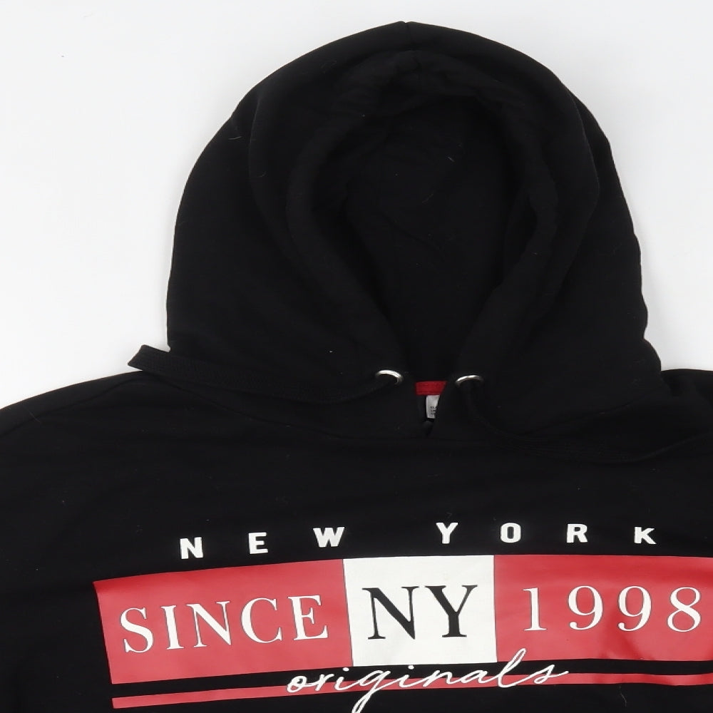 H&M Womens Black   Pullover Hoodie Size S