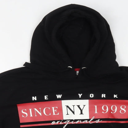 H&M Womens Black   Pullover Hoodie Size S