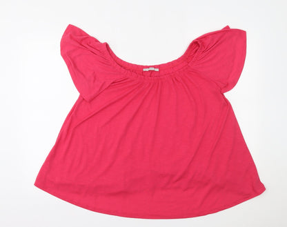 George Womens Pink   Basic Blouse Size 16