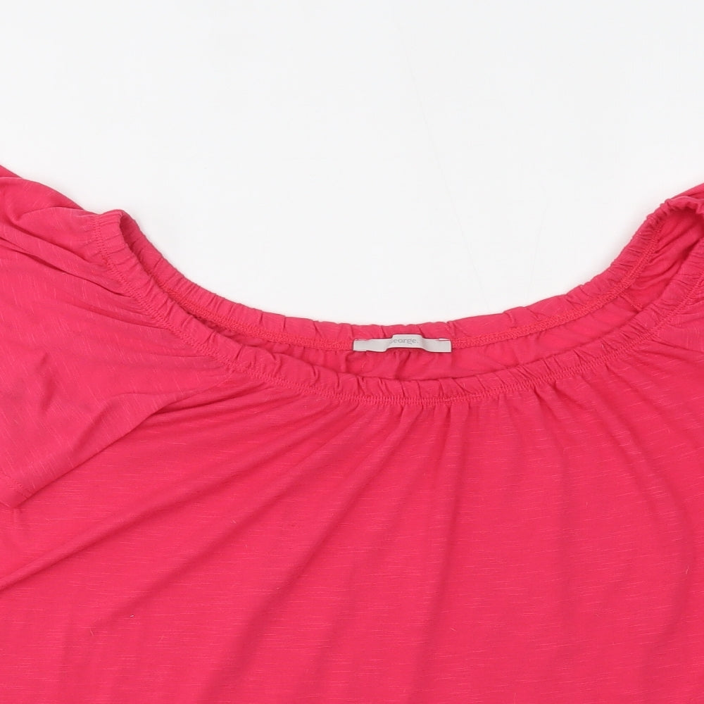 George Womens Pink   Basic Blouse Size 16