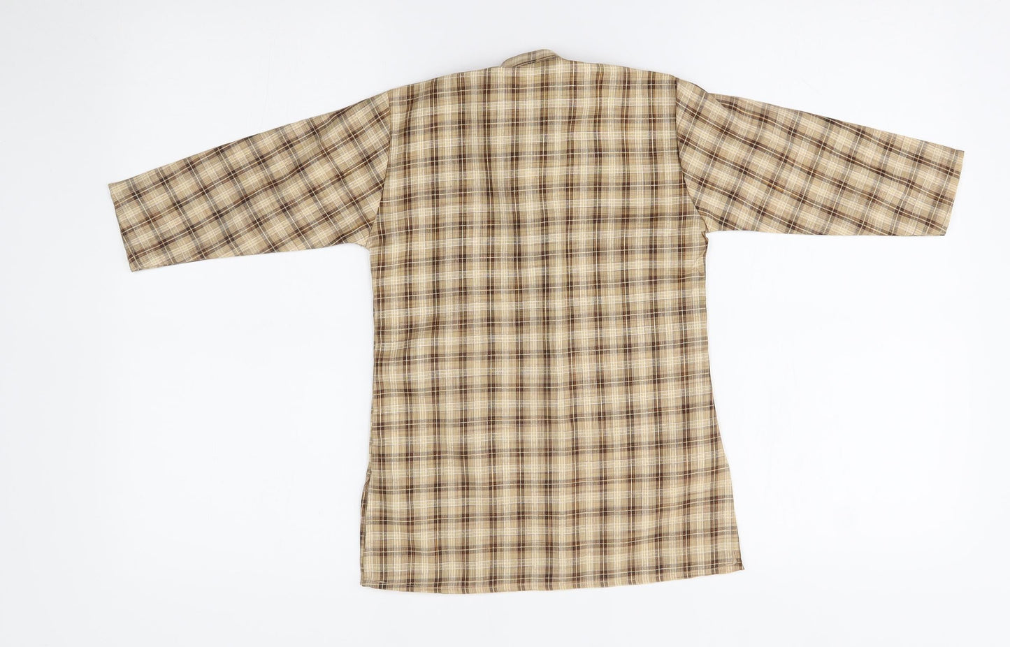 BTC Boys Beige Plaid   T-Shirt Size 2 Years