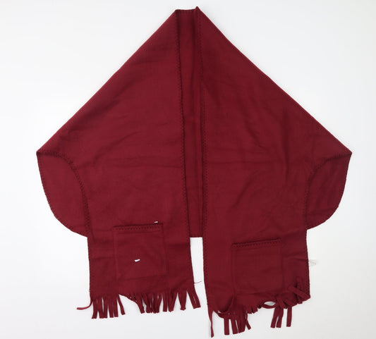 Womens UK Size One Size Preworn Red Cape Jumper