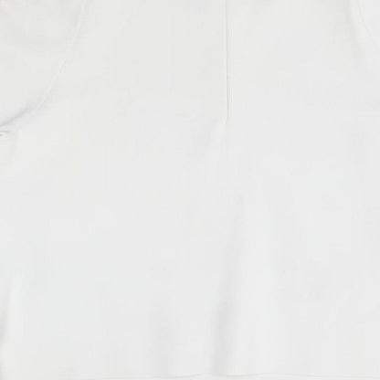 Brand and care label for LK Bennet women’s white basic t-shirt, size S, - shoulder slits