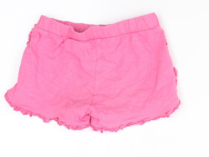 Florence and Fred Girls Pink   Paperbag Shorts Size 4-5 Years