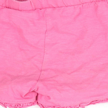 Florence and Fred Girls Pink   Paperbag Shorts Size 4-5 Years