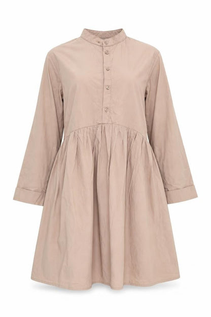 Primark Womens Brown   A-Line  Size 4  - Mandarin Collar