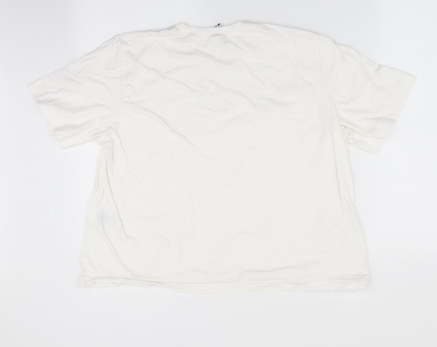Womens UK Size L Divided White Basic T-Shirt