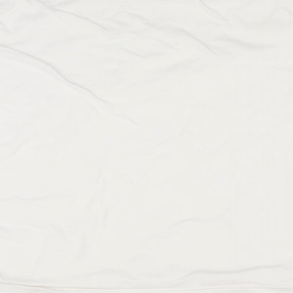 Womens UK Size L Divided White Basic T-Shirt