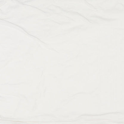 Womens UK Size L Divided White Basic T-Shirt