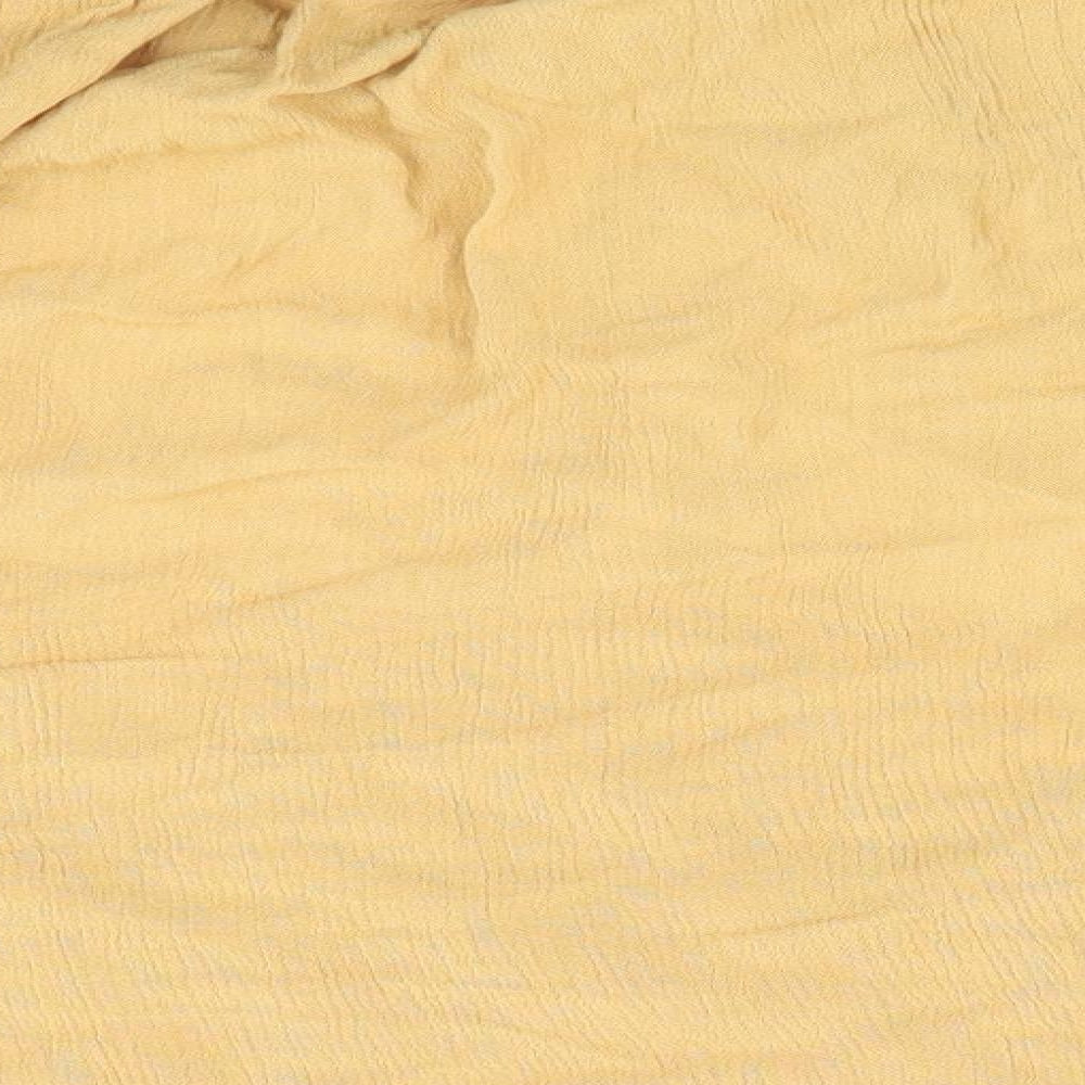 Womens UK Size 10 New Look Gold Basic Blouse