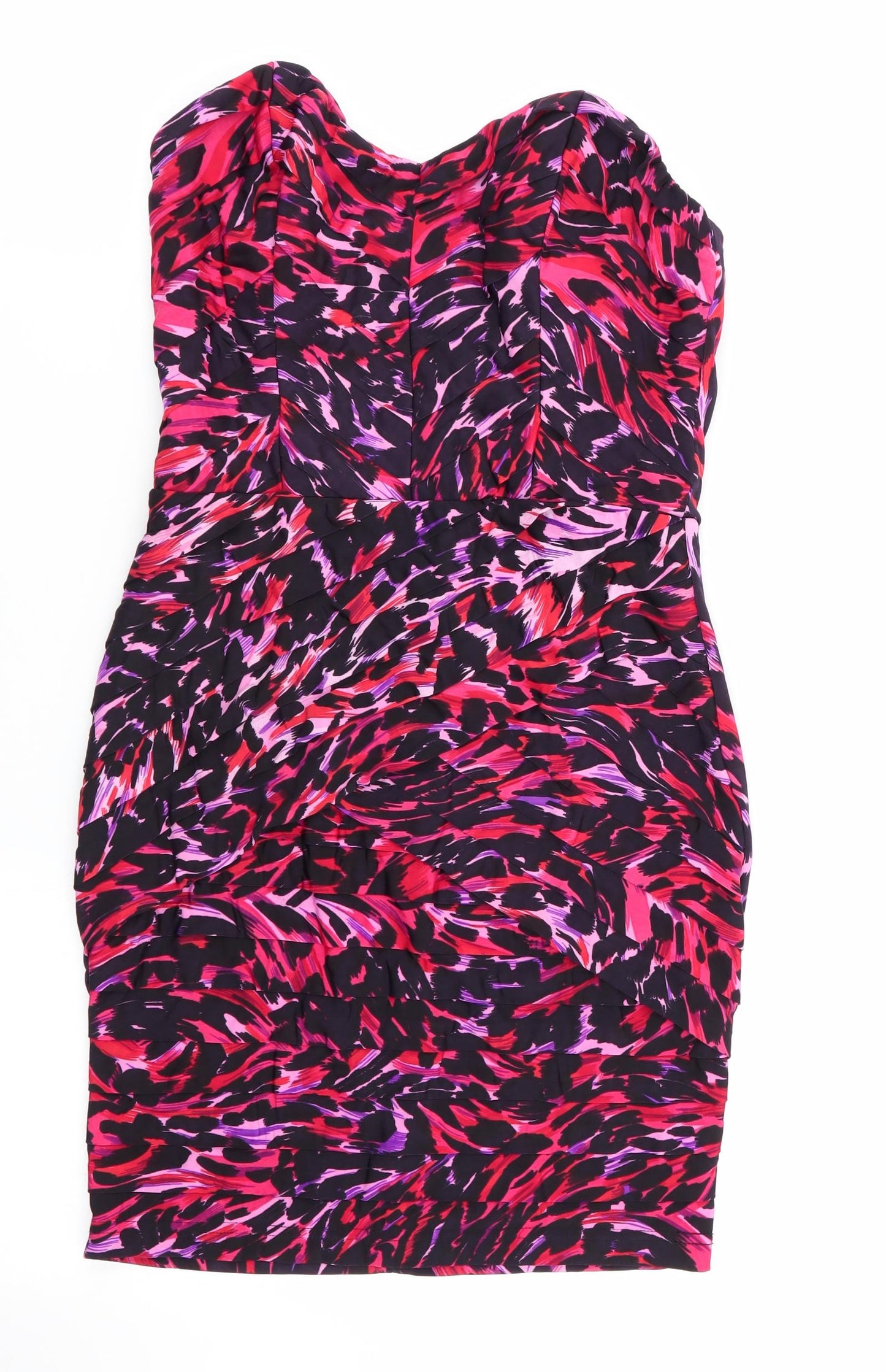 Li[sy Womens Purple Animal Print  Bodycon  Size 12