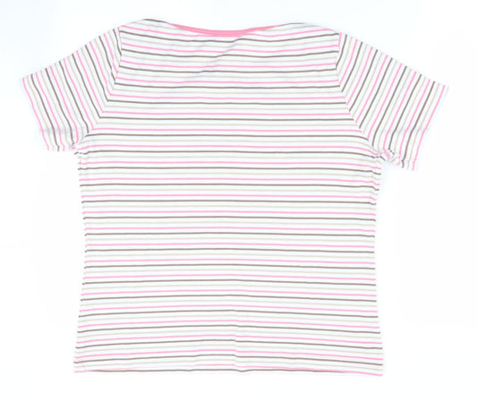 Womens UK Size M BM Casual Pink Tunic T-Shirt