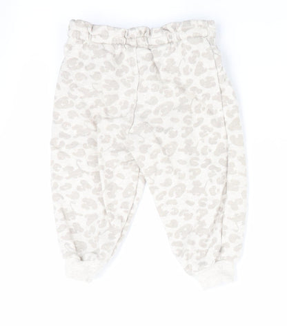 Lion King at George Baby Ivory Animal Print  Jogger Trousers Size 12-18 Months