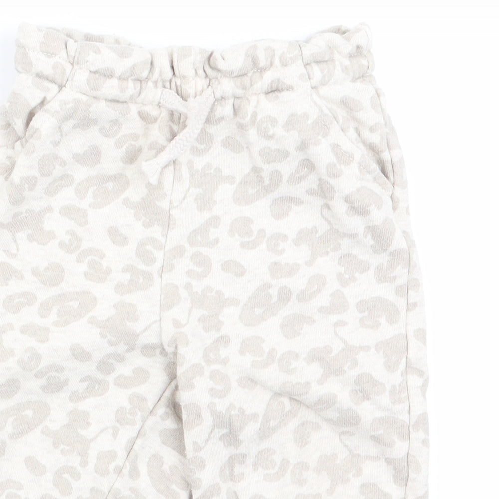Lion King at George Baby Ivory Animal Print  Jogger Trousers Size 12-18 Months