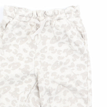 Lion King at George Baby Ivory Animal Print  Jogger Trousers Size 12-18 Months