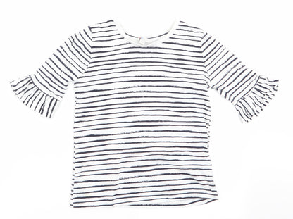 The Kids Division Girls Blue Striped  Tunic T-Shirt Size 7-8 Years