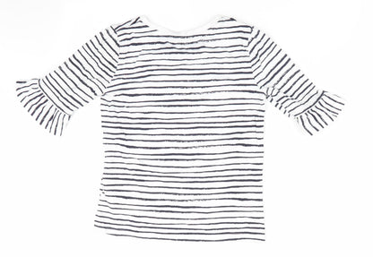 The Kids Division Girls Blue Striped  Tunic T-Shirt Size 7-8 Years