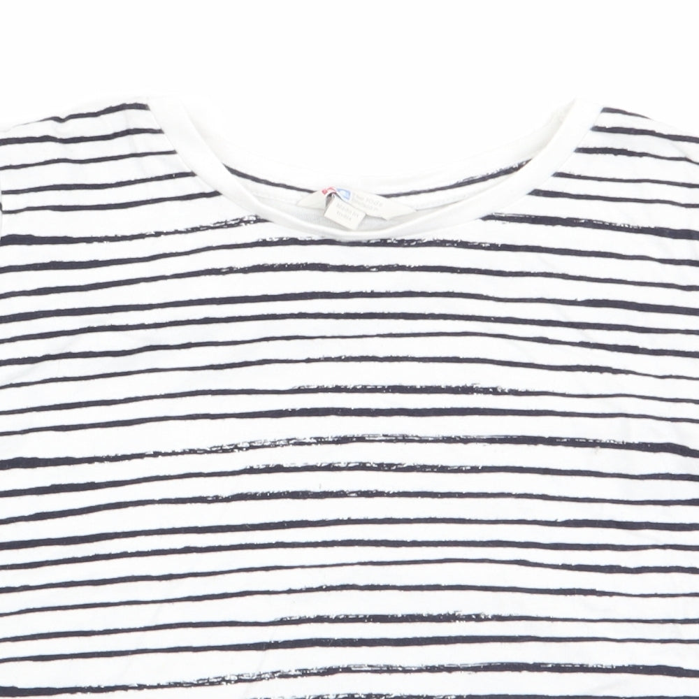 The Kids Division Girls Blue Striped  Tunic T-Shirt Size 7-8 Years