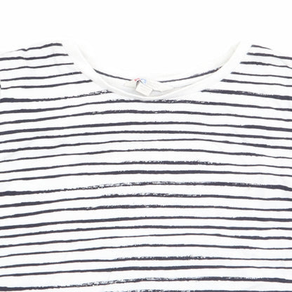 The Kids Division Girls Blue Striped  Tunic T-Shirt Size 7-8 Years