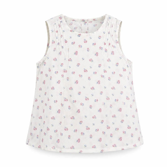 Mothercare Girls White Floral  A-Line  Size 3-4 Years