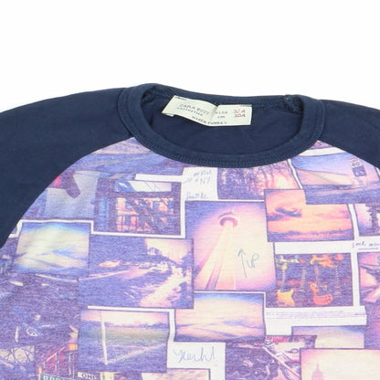 Zara Boys Blue   Basic Casual Size 3-4 Years  - American Football