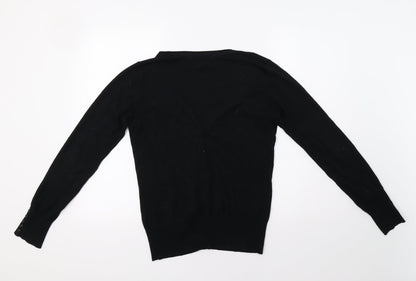 Womens UK Size 12 M&Co Black Cardigan Jumper