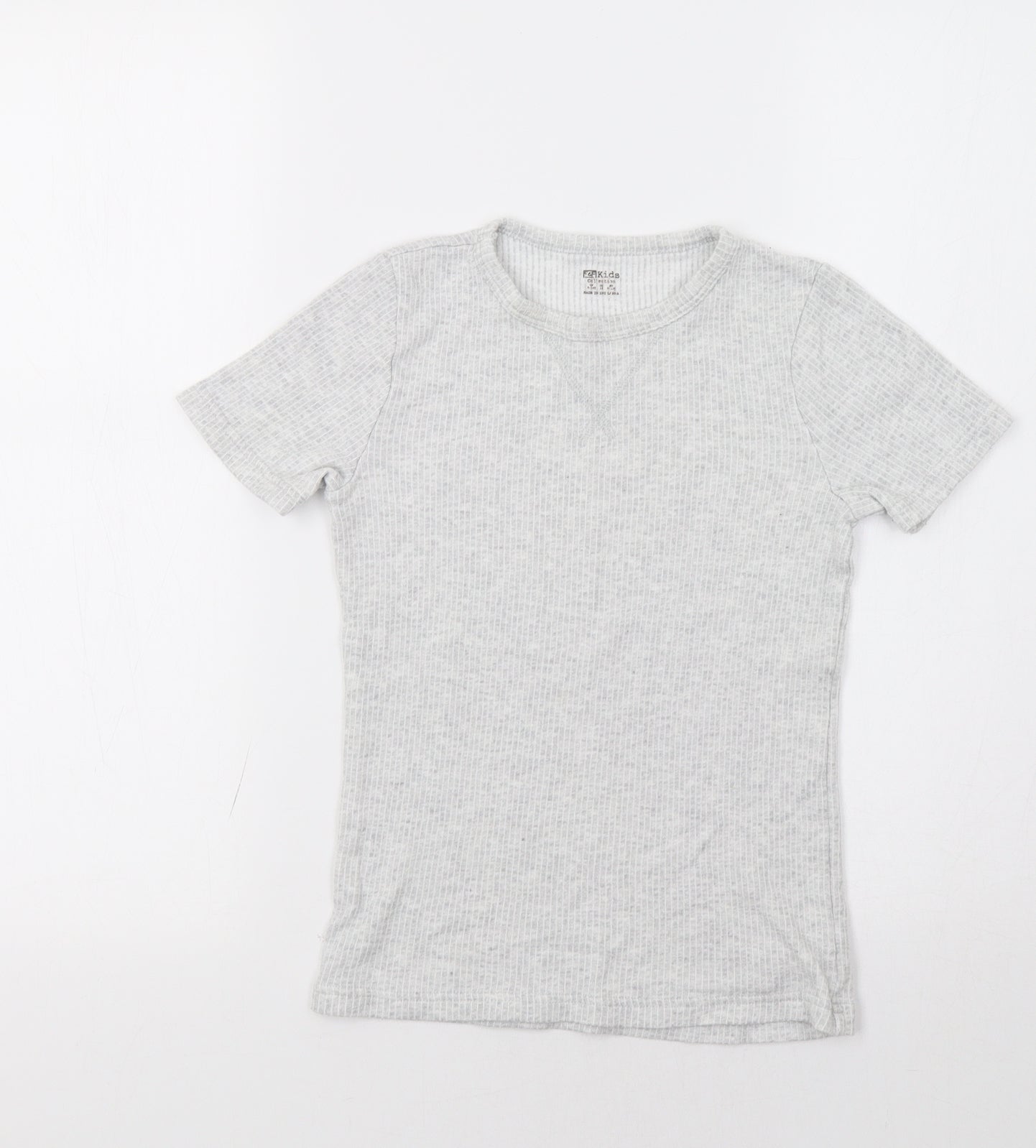 F&F Girls Grey   Basic T-Shirt Size 9-10 Years