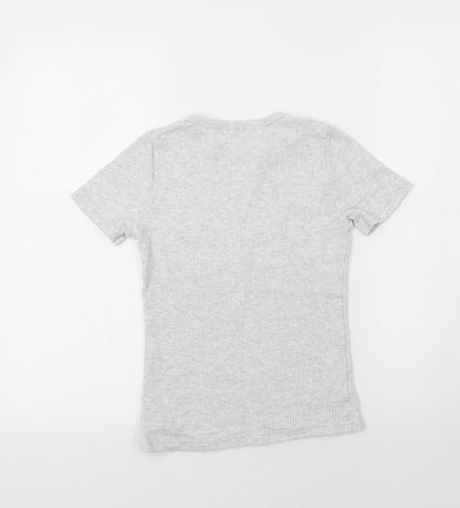 F&F Girls Grey   Basic T-Shirt Size 9-10 Years