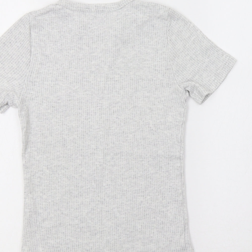 F&F Girls Grey   Basic T-Shirt Size 9-10 Years
