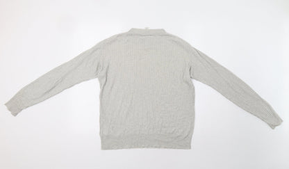 Womens UK Size L Monki Grey Pullover Jumper