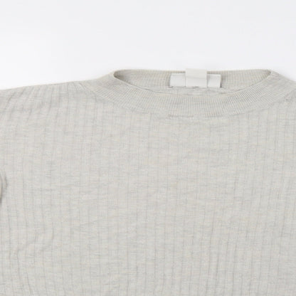 Womens UK Size L Monki Grey Pullover Jumper