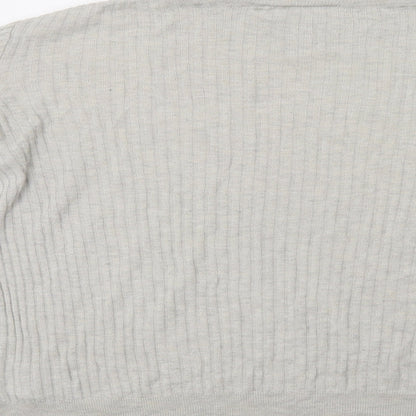 Womens UK Size L Monki Grey Pullover Jumper