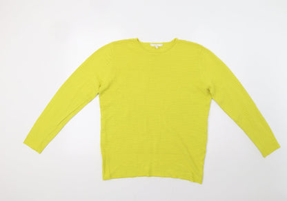 Vida Vi Womens Yellow   Pullover Jumper Size L