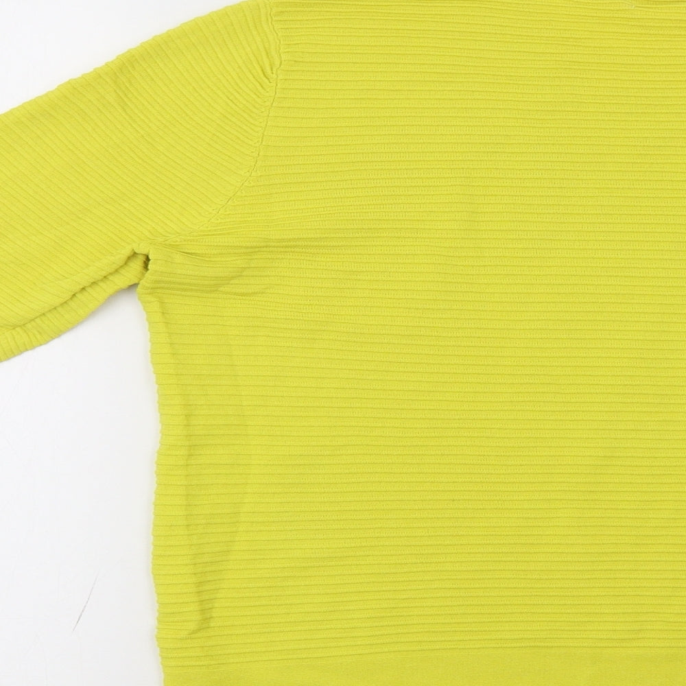 Vida Vi Womens Yellow   Pullover Jumper Size L