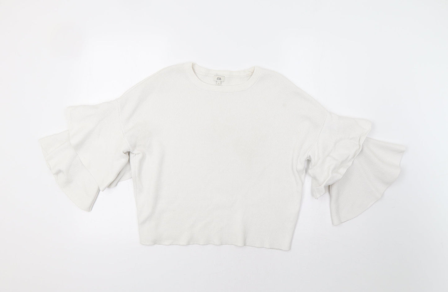 Womens UK Size 10 River Island White Pullover Jumper