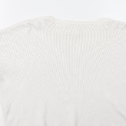 Womens UK Size 10 River Island White Pullover Jumper