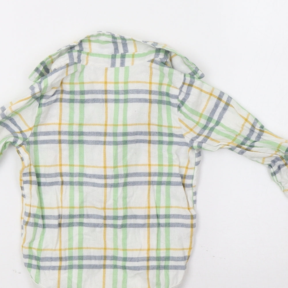 TU Baby Green Check  Romper One-Piece Size 6-9 Months