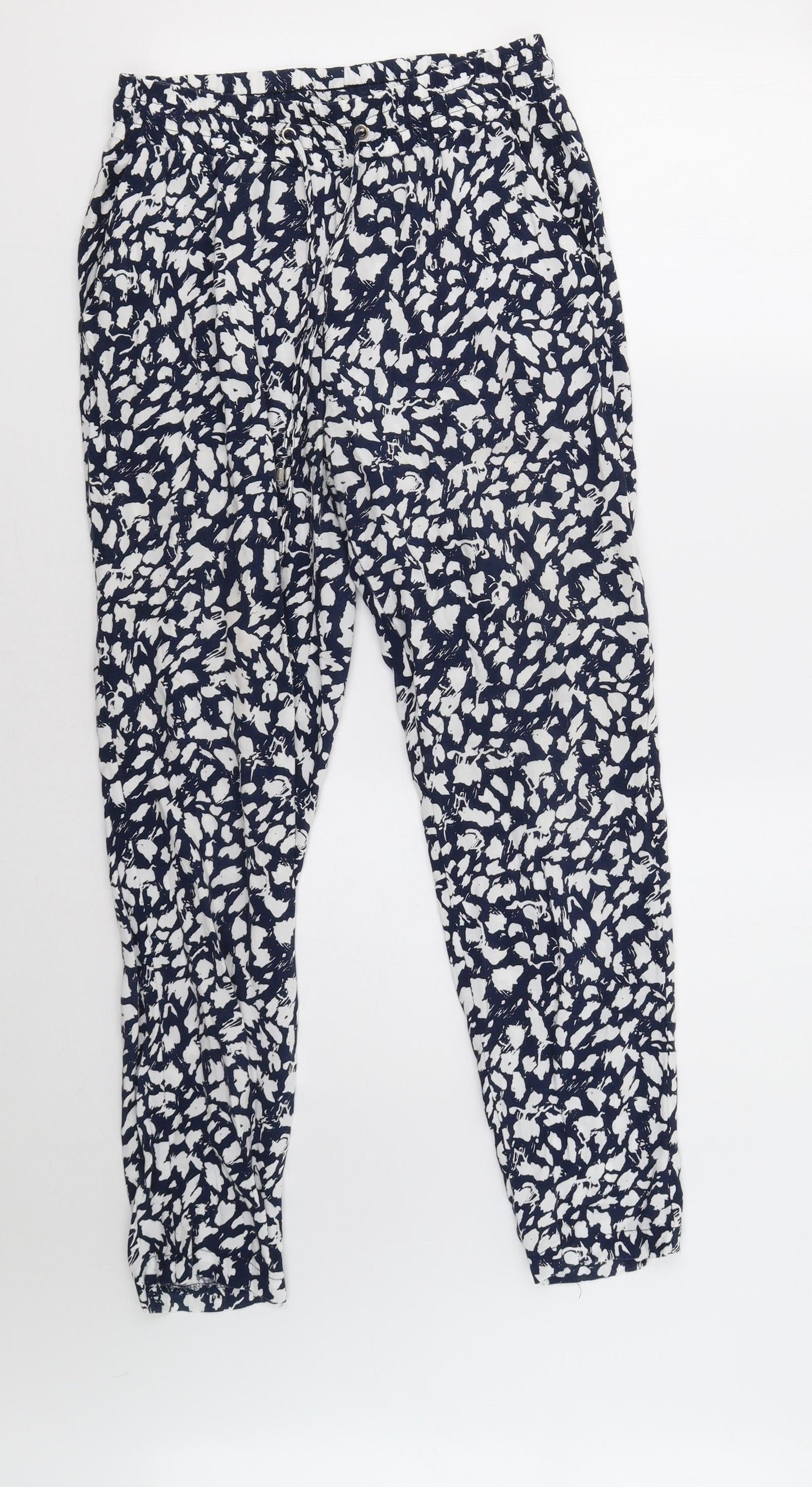 Womens UK Size 8 Papaya Regular Fit  Blue Trousers