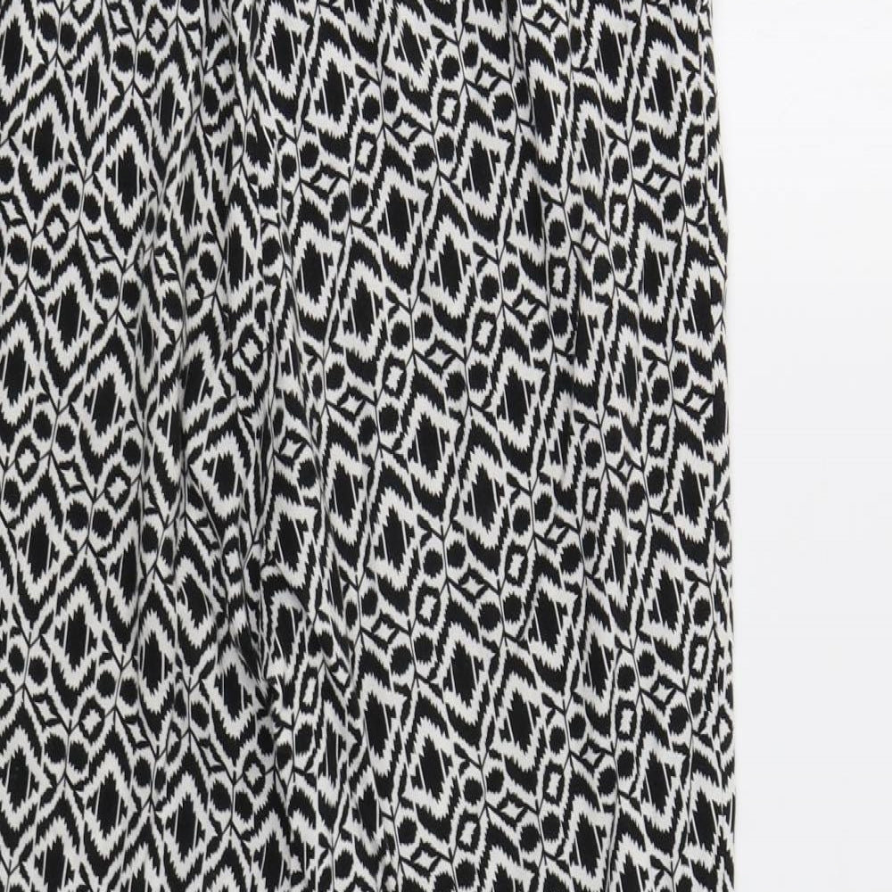 Womens UK Size 8 Papaya Regular Fit  Black Trousers