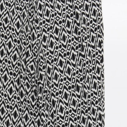 Womens UK Size 8 Papaya Regular Fit  Black Trousers