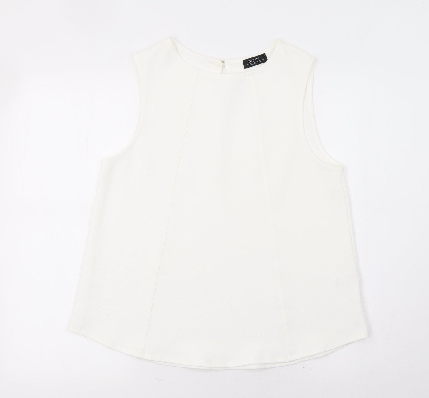 Papaya Womens White   Basic Tank Size 12
